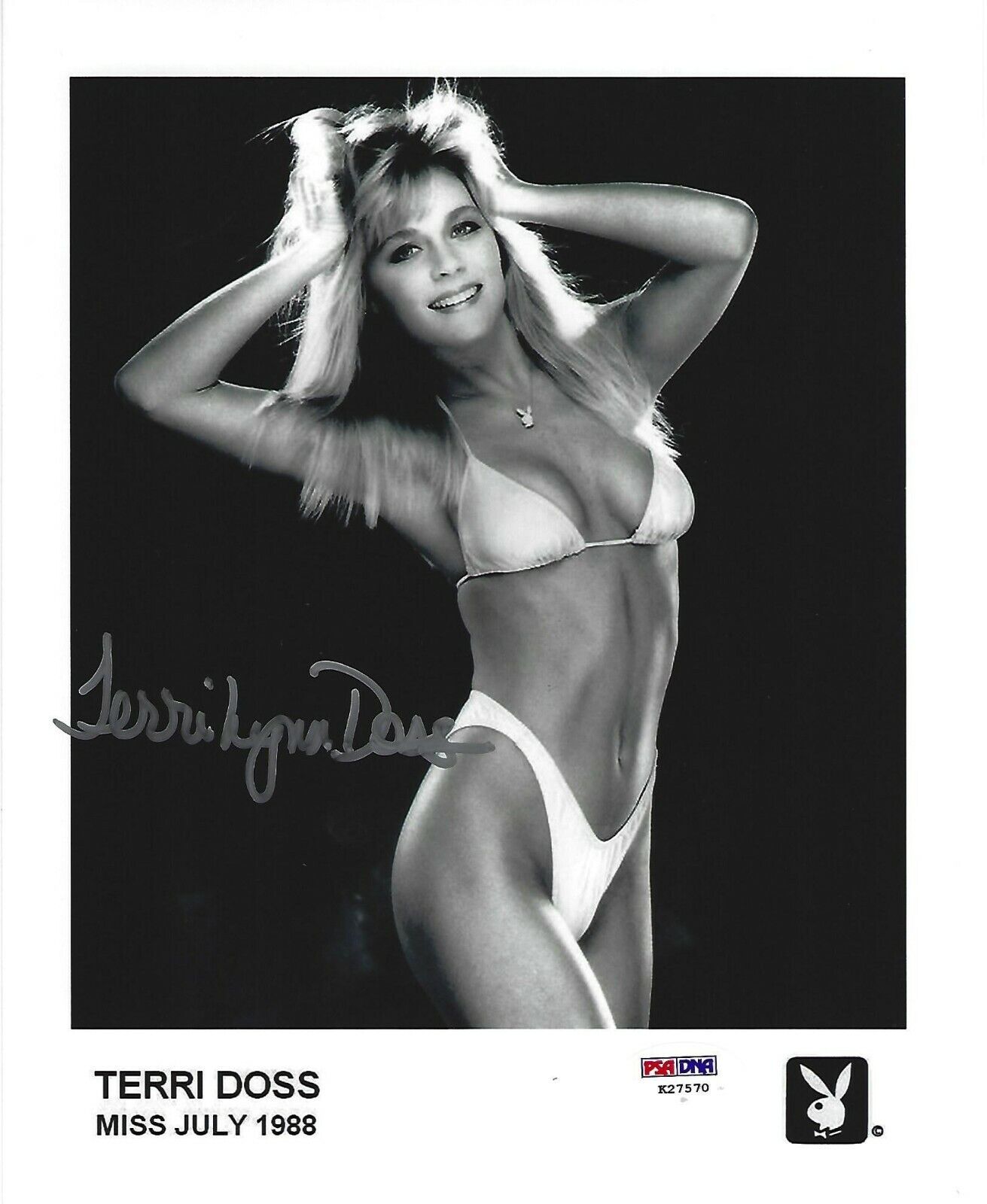 Terri Lynn Doss Signed Playboy 8x10 Photo Poster painting PSA/DNA COA Official Playmate Headshot