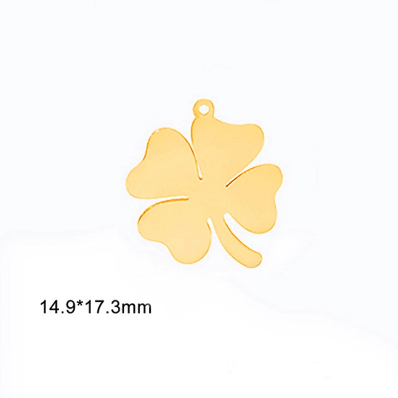 1 Piece 304 Stainless Steel Celtic Knot Maple Leaf Tree Pendant