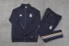 2023/2024 Real Madrid Long Zipped Jacket Cyan Football Shirt 1:1 Thai Quality Set