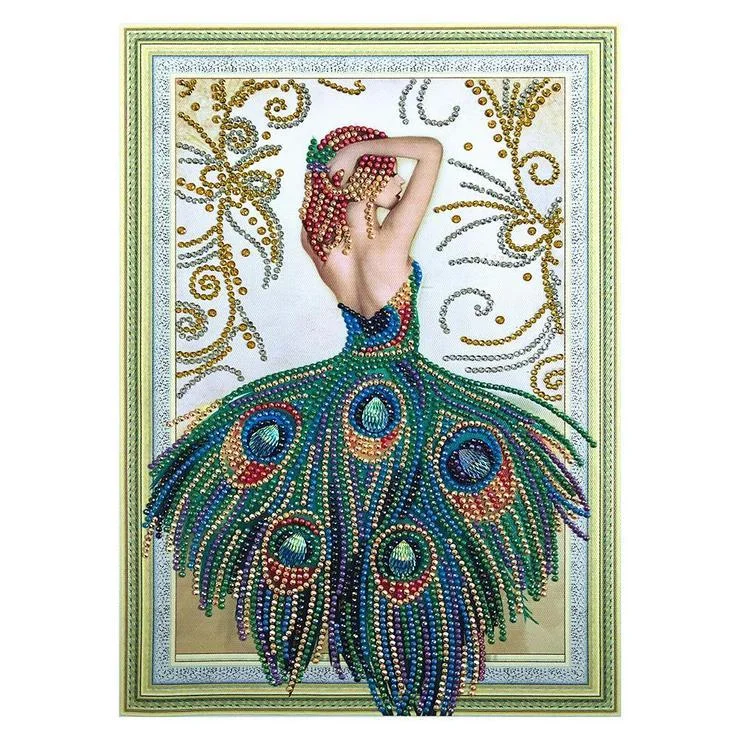 Special-shaped Crystal Rhinestone Diamond Painting - Beauty in Peacock(30*40cm)
