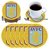 6 Stück Aston Villa FC DIY Diamond Painting Untersetzer Kits mit Halter für Erwachsene
