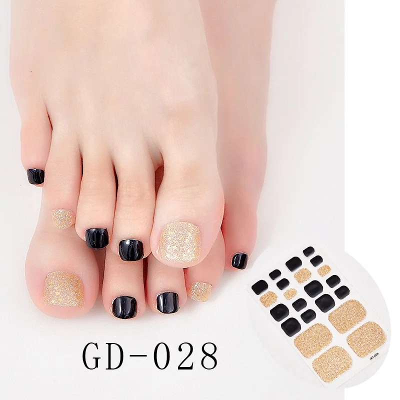 22 Tips/Sheet Designer Nail Decals Full Cover Nail Stickers Nail Designs Full Beauty Nail Art Stickers Creative Nail Decoration