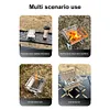 Stainless Steel Mini Folding Stove Portable Mini Wood Stove Outdoor Camping Gear