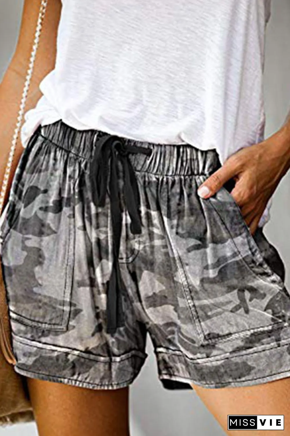 Casual Print Split Joint Straight Mid Waist Straight Full Print Bottoms