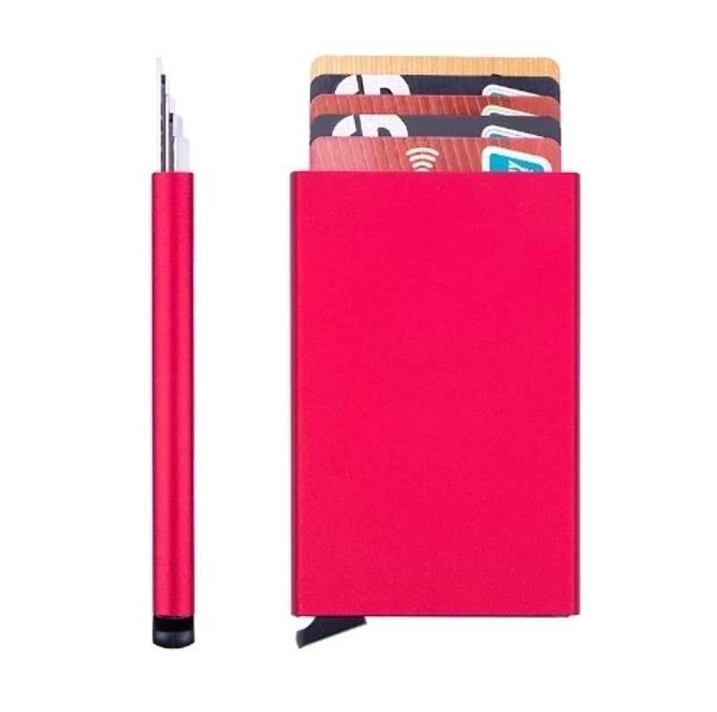 Unisex Solid Color Alloy Open Card Holders