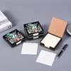 Diamond Painting Snowman Leather Notecard Box Gem Art Sticky Note Holder
