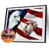 Diamond Painting -DIY Full Square Drill Flag Eagle