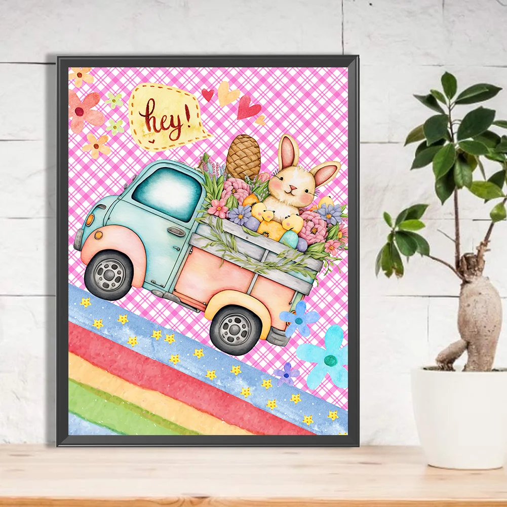 Full Round Diamond Painting 30*40cm - Toy Rabbit