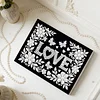 uk.everydayedeals DIY Pearl Painting With Frame - Handmade Self-Adhesive Pearls - Love(20*30cm)