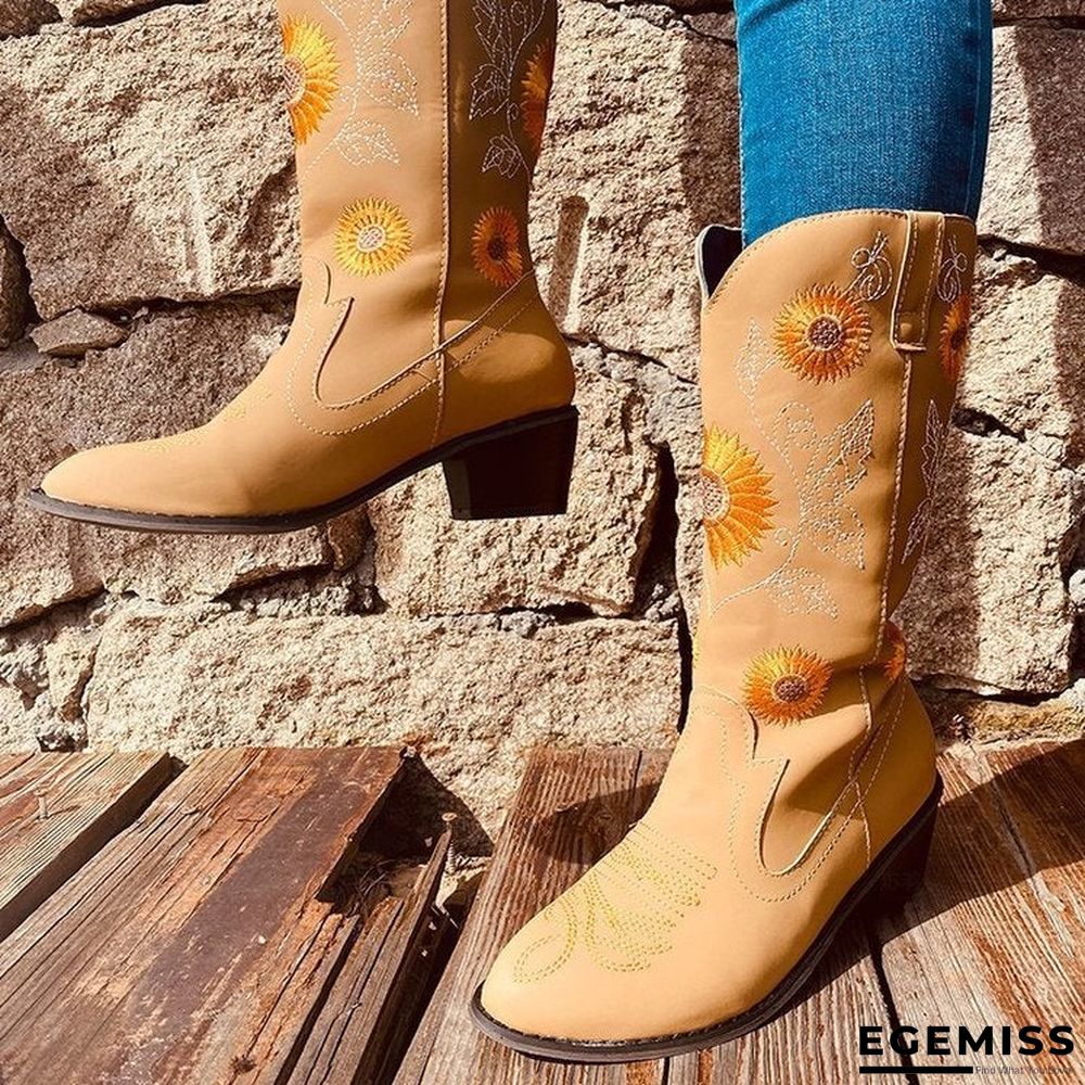Large Size Fashion Women's Boots In Autumn and Winter Martin Boots Thick Heel | EGEMISS