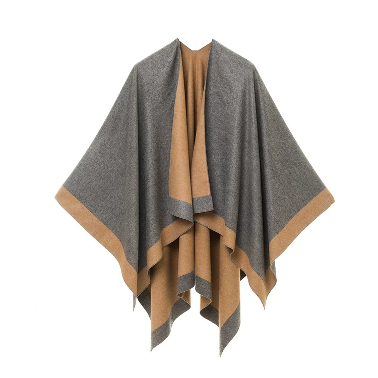 Women's Shawl Wrap Poncho Ruana Cape Cardigan Sweater Open Front