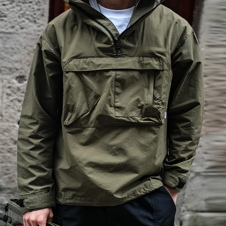 Military Multi-pocket Utility Hooded Jacket