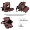 BAIGIO Leather Bag for Men Cross Body Bag Vintage Small Ipad Messenger Bag Side Satchel for Men Business Bag Casual Hangbag Sling Bag for Work Travel Daily, Brown