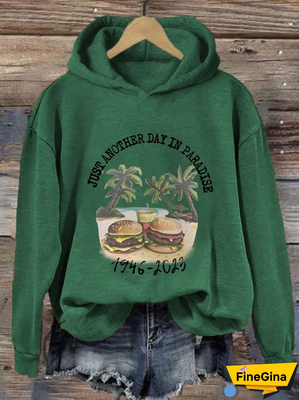 Women's Just Another Day In Paradisee Casual Hoodie