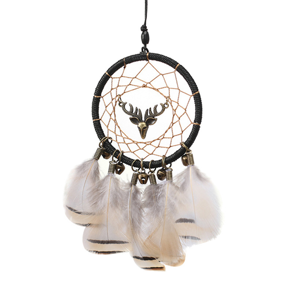 

Indian Hanging Feather Dream Catcher Metal Car Pendant Wind Chimes Decor, 501 Original