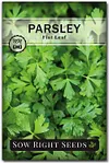 5 Herb Seeds Mix Package Collection Genovese Basil, Chives, Cilantro, Italian Parsley, and Oregano Seeds