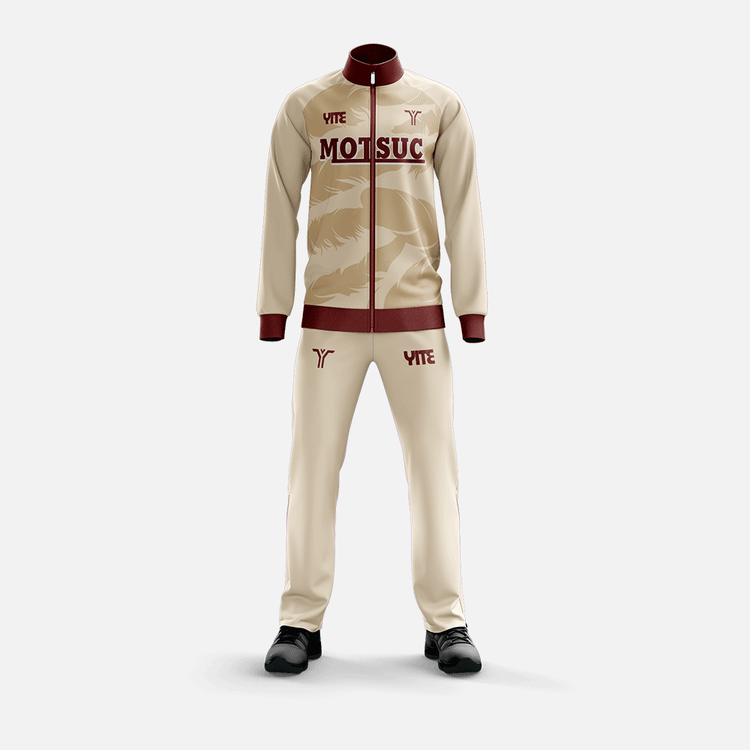 YITE | LWT24-022- Red  And Brown Tracksuit