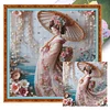 Kimono Girl-11CT Stamped Cross Stitch 50*50cm