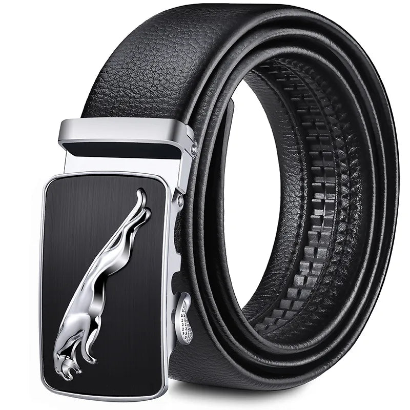 Direct Belt Men’s Youth Business Soft Leather 3.5 Automatic Buckle Black Belt Running Jianghu Goods Source