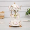 European retro double-layered carousel music box 