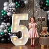 70cm LED Number Figure Light Easy To Assemble & Lightweight Large Lighted Number Warm Lighting & Radiant Atmosphere for Anniversary Graduation Decoration