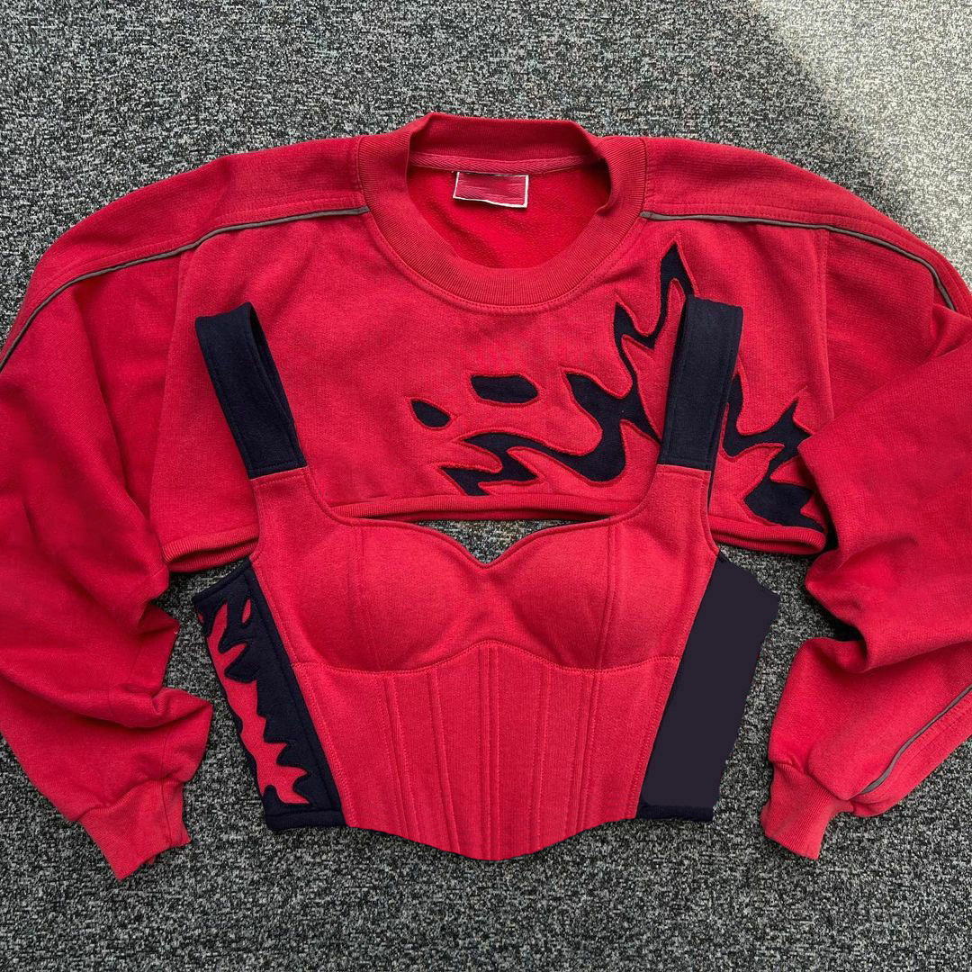 Women's Fashion Tight Lacing Corset Top Set Avantcool