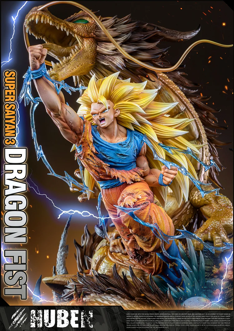 PRE-ORDER HU BEN Studio - Dragon Ball Super Saiyan 3 Son Goku 1/6 Statue(GK)