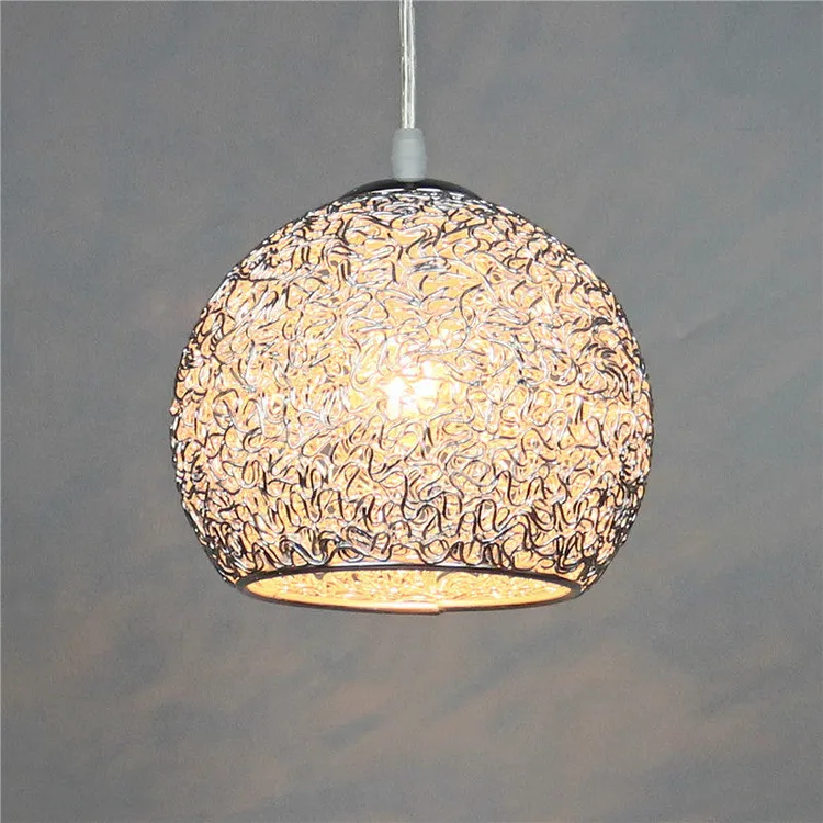 Modern Art Deco Orb Dome Iron 1-Light Pendant Light For Living Room
