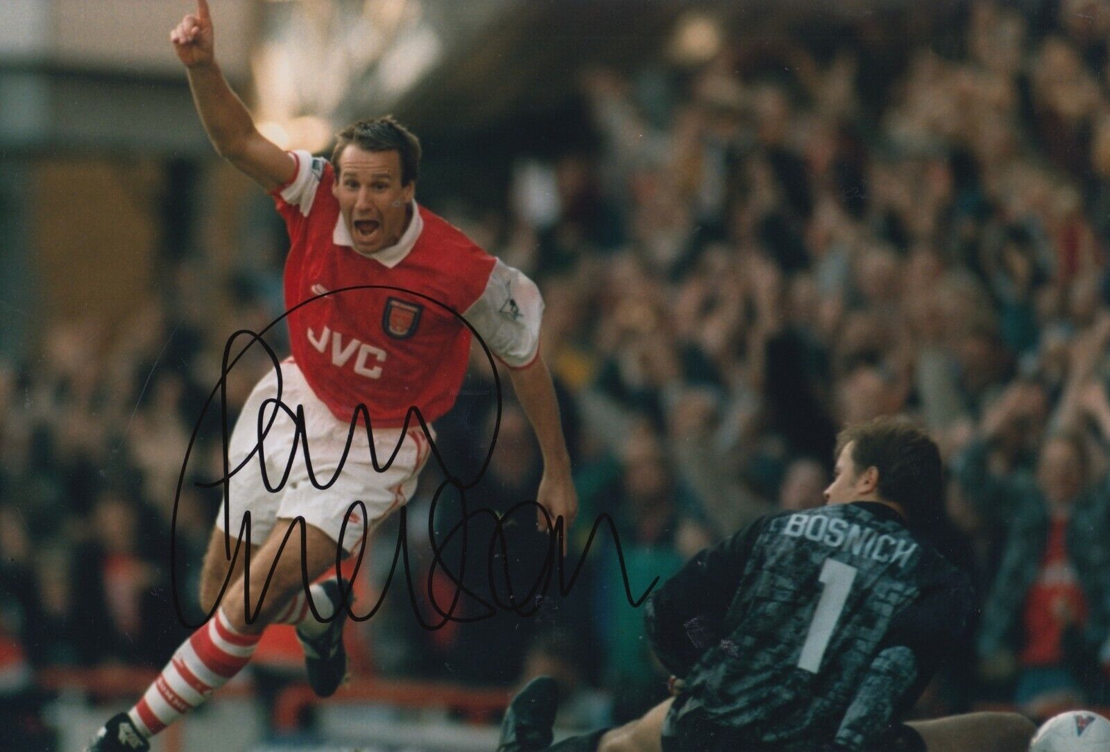 Paul Merson Hand Signed 12x8 Photo Poster painting - Arsenal Autograph.