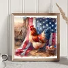 Diamond Painting-DIY Full Round Drill Independence Day Hen