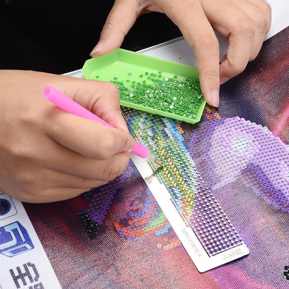 Stainless Steel Diamond Painting Paste Sticker Dot Rhinestone Point Ruler