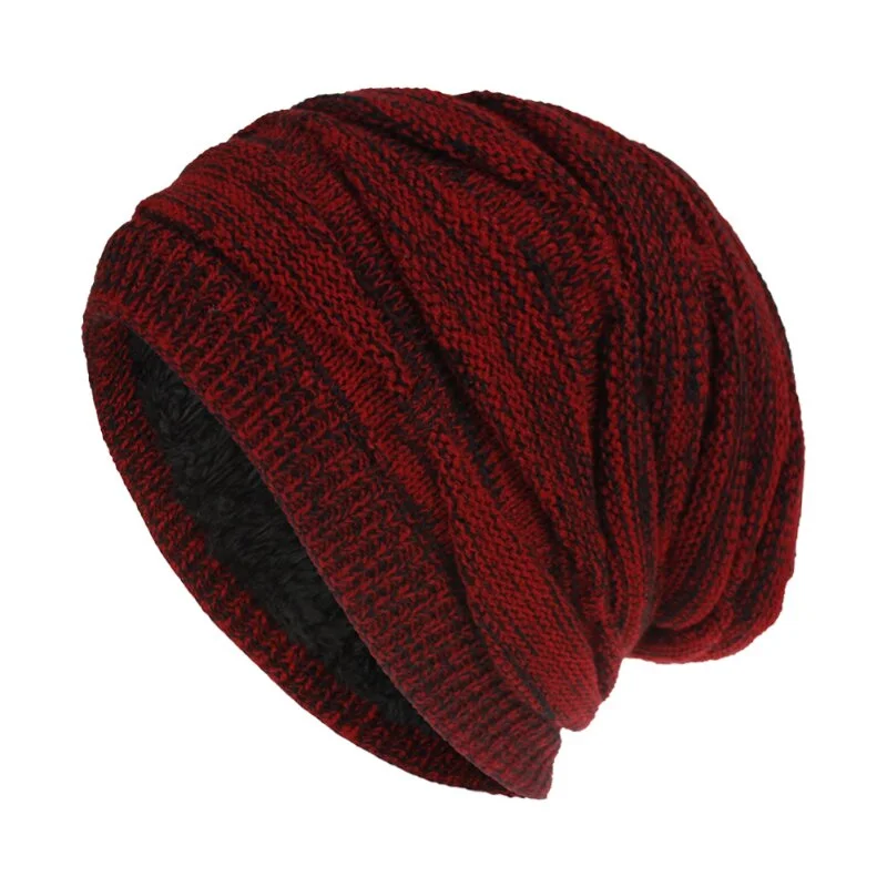 Outdoor pure color cold-resistant warm cozy knitted hat