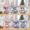 6PCS DIY Diamond Art Greeting Cards Congratulations Cards & Gifts (Mouse)