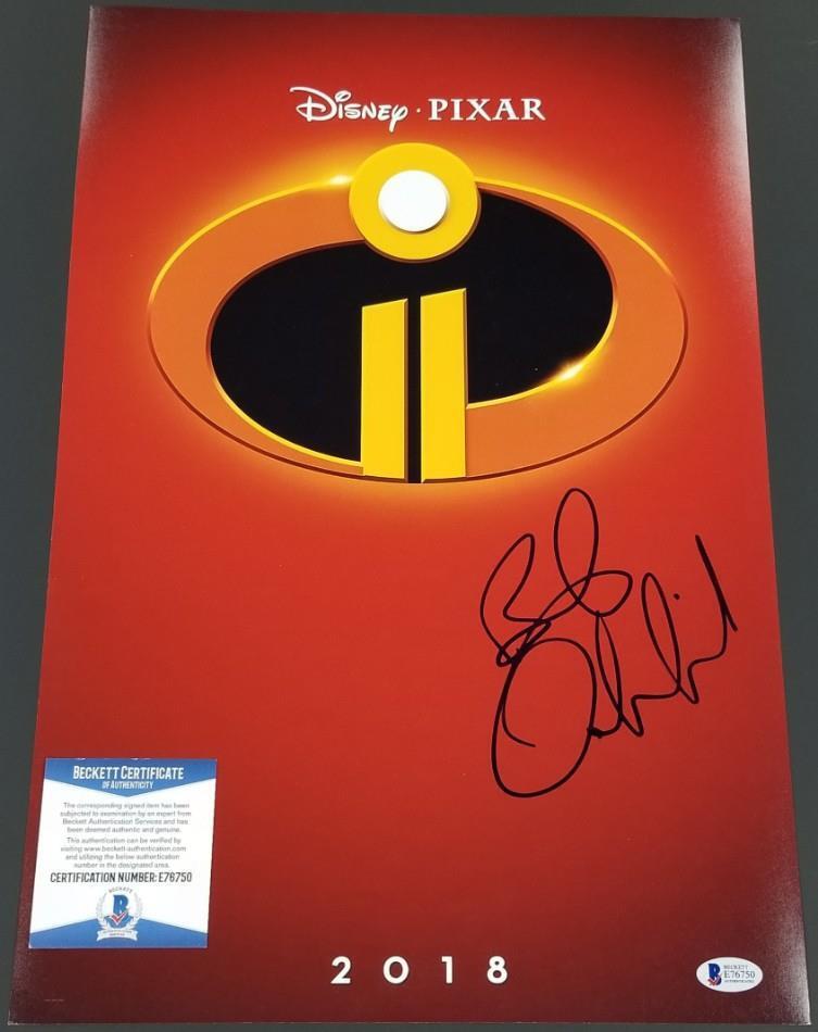 BOB ODENKIRK Signed The Incredibles 2 12x18 Photo Poster painting Winston ~ Beckett BAS COA