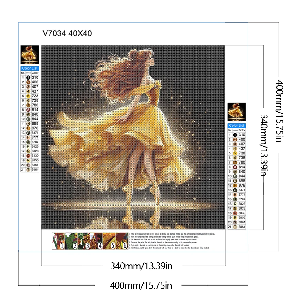 Diamond Painting - Full Round Drill - Princess Belle(Canvas|40*40cm)