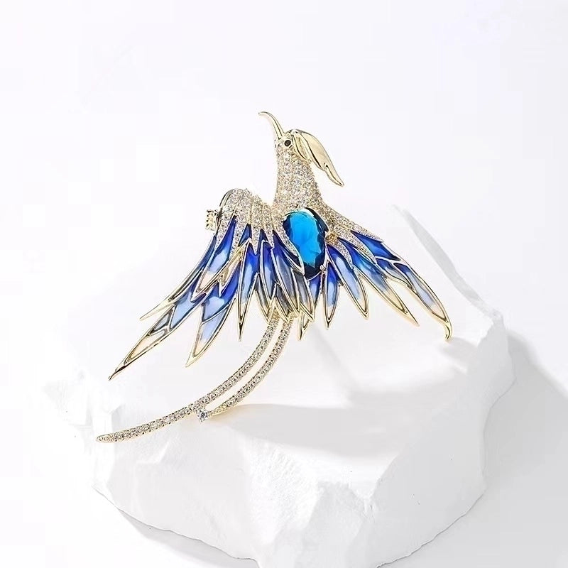 Fashion Pin Phoenix Alloy Diamond Women'S Corsage3