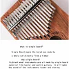 kalimba Piano Professional Wooden 17 Key Kalimba Solid Wood Thumb Piano Musical Instrument