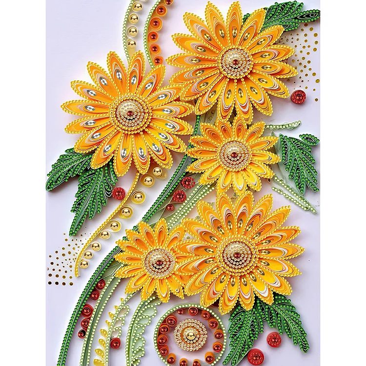 Flower Quilling 30*40CM (Canvas) Special Drill Diamond Painting gbfke