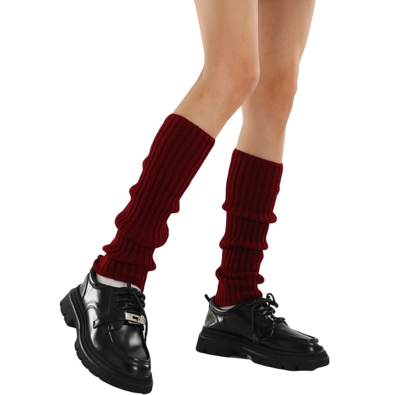 Women’s Fashion Stripe Solid Color Acrylic Jacquard Over The Knee Socks