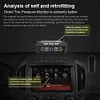 Tire Pressure Monitoring System with 4 Sensors USB/Solar TPMS for Car SUV Sedan