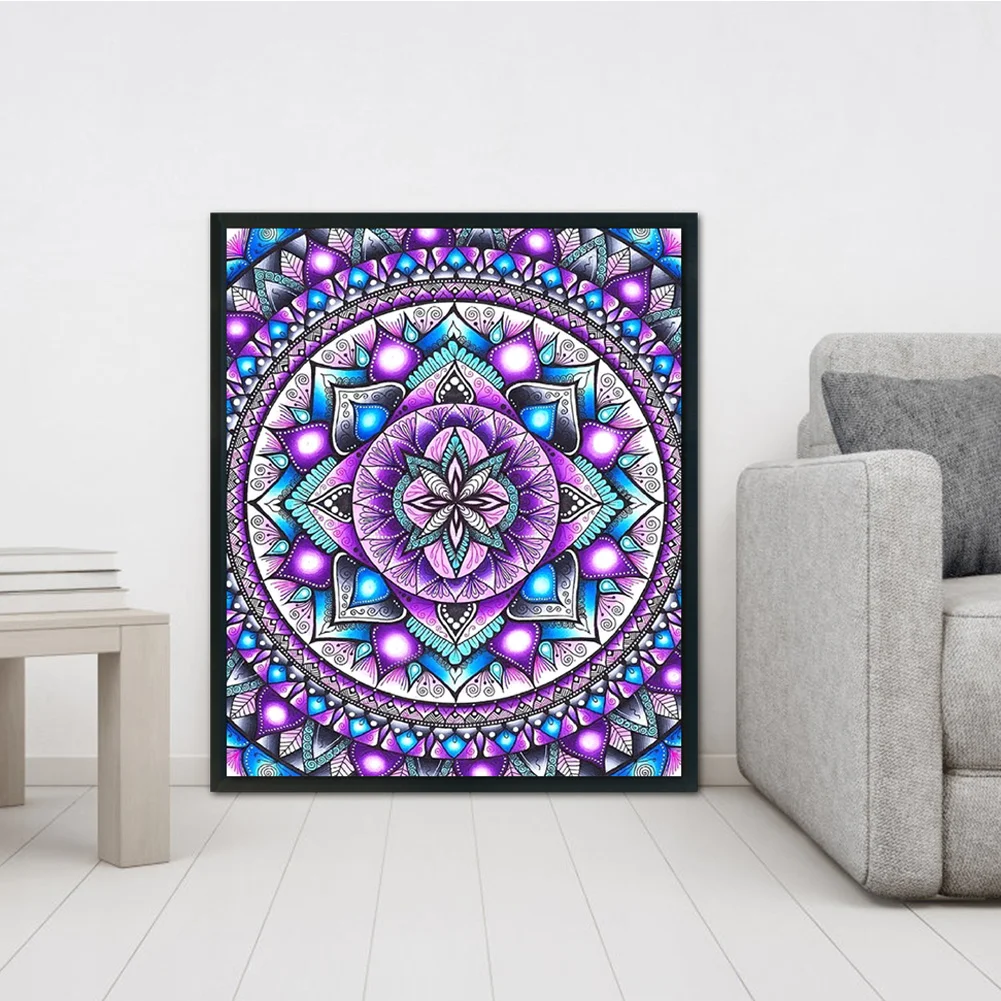 11ct Stamped Cross Stitch - Mandala Flower(40*48cm)