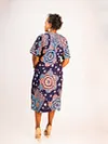 Nika Bonica Zoey Ankara Dress - BLUE