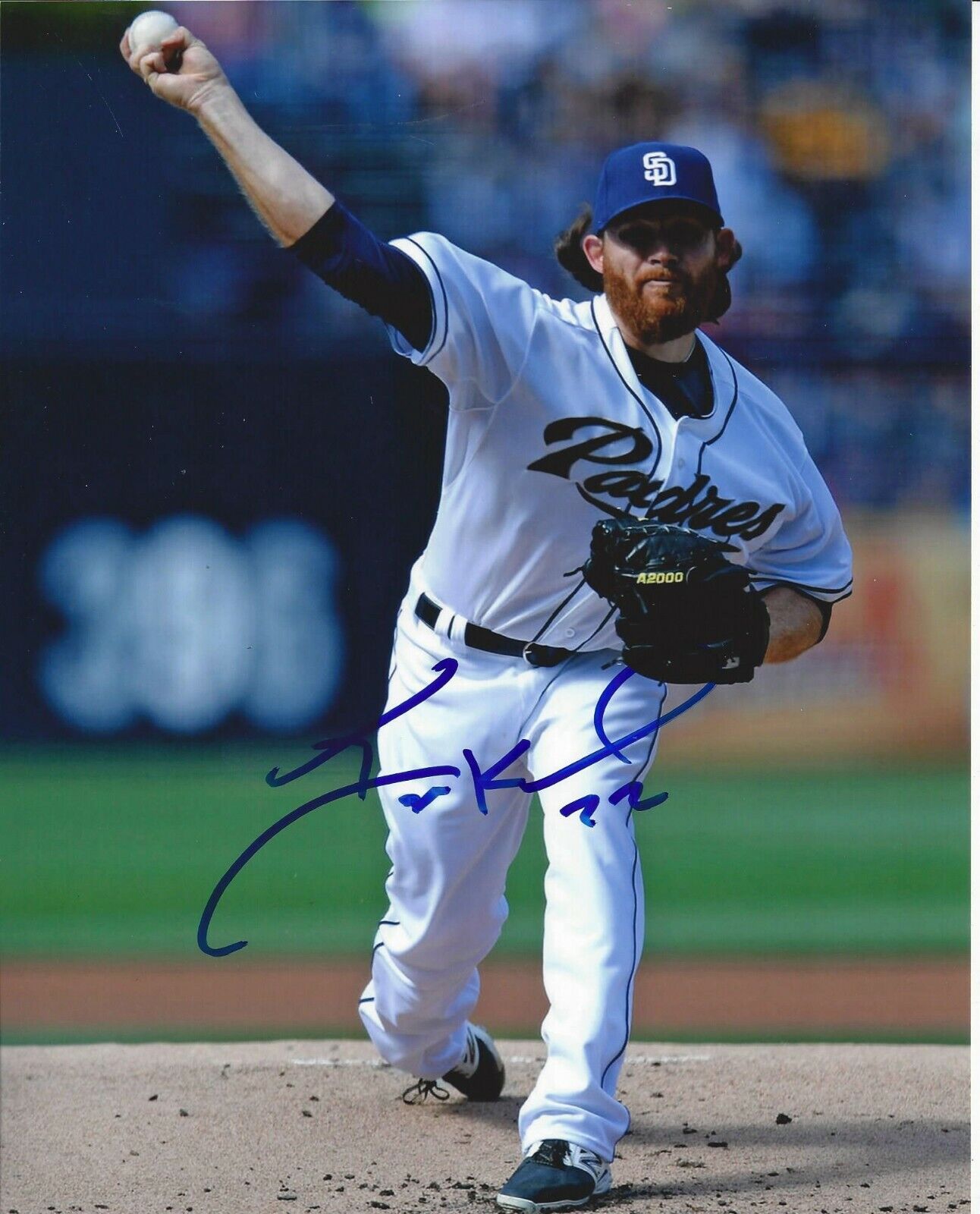 Ian Kennedy Autographed 8x10 San Diego Padres#S1154