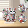 Ornement de bureau color&eacute; chats-simple c&ocirc;t&eacute; perceuse-diamant