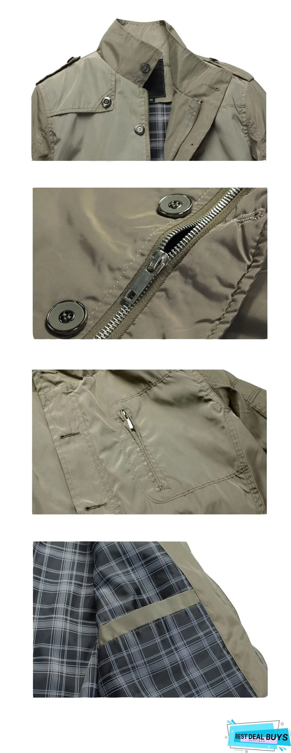 Fashion Thin Men's Jackets Hot Sell Casual Wear Comfort Windbreaker Autumn Overcoat Necessary Spring Men Coat