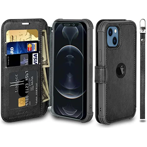 VANAVAGY Wallet Case for iPhone 13 Mini 5G 5.4 inch