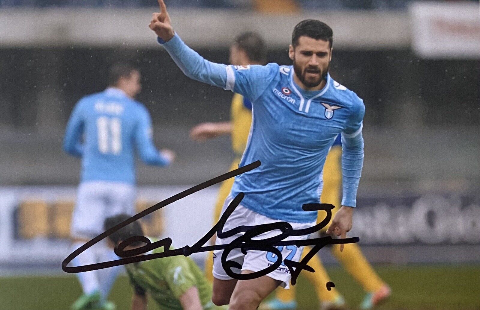 Antonio Candreva Hand Signed Lazio 6X4 Photo Poster painting