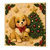 Christmas Animal DIY Pearl Painting Kit with Frame 20x20cm