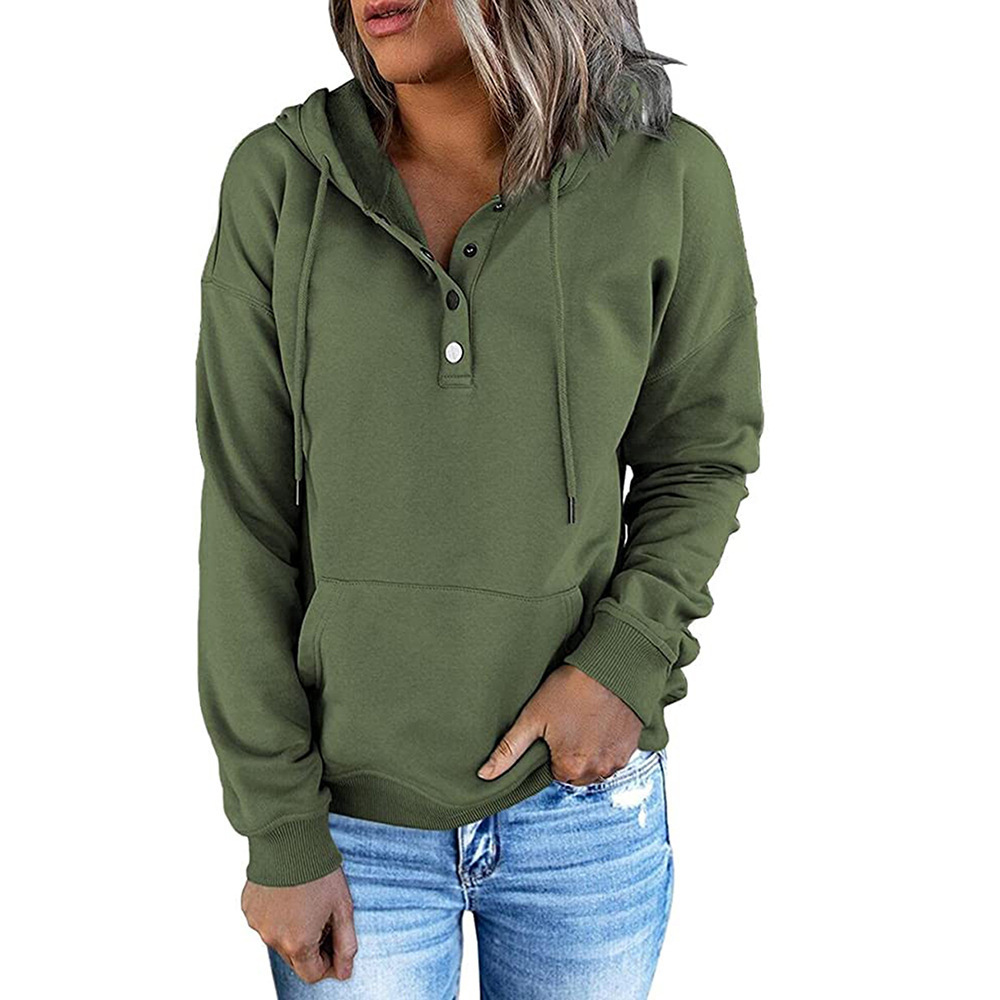 Women's Hoodies Long Sleeve Loose Casual Hooded Drawstring Pocket Sweater | Homometa