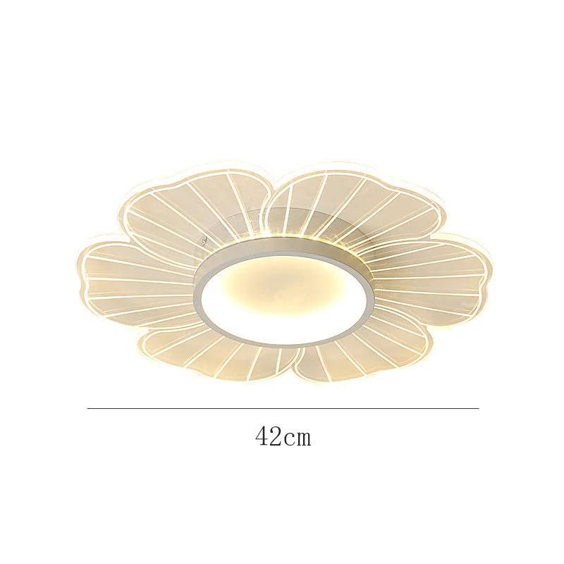 Simple Modern LED Creative Personality Flower Ceiling Lamp Acrylic Bedroom Study Warm Lamps